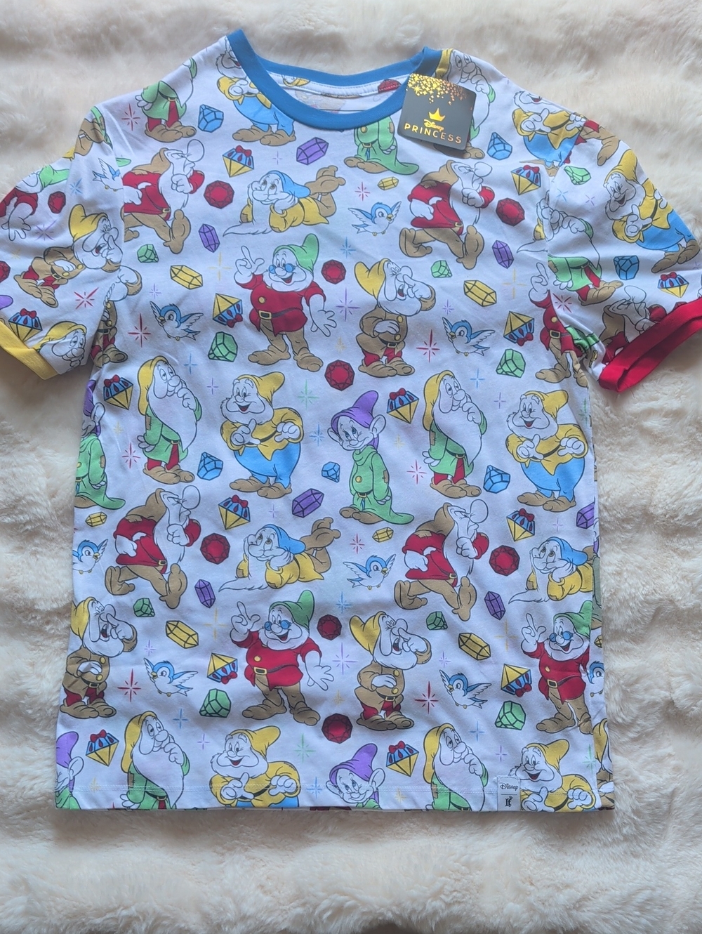 *2 for $40*Loungefly Disney Snow White Seven Dwarfs Core AOP Mine Gems Shirt Tee